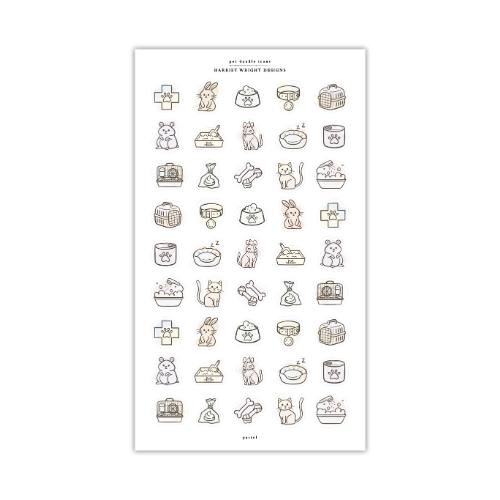 Pet Doodle Icons | Sticker Sheet