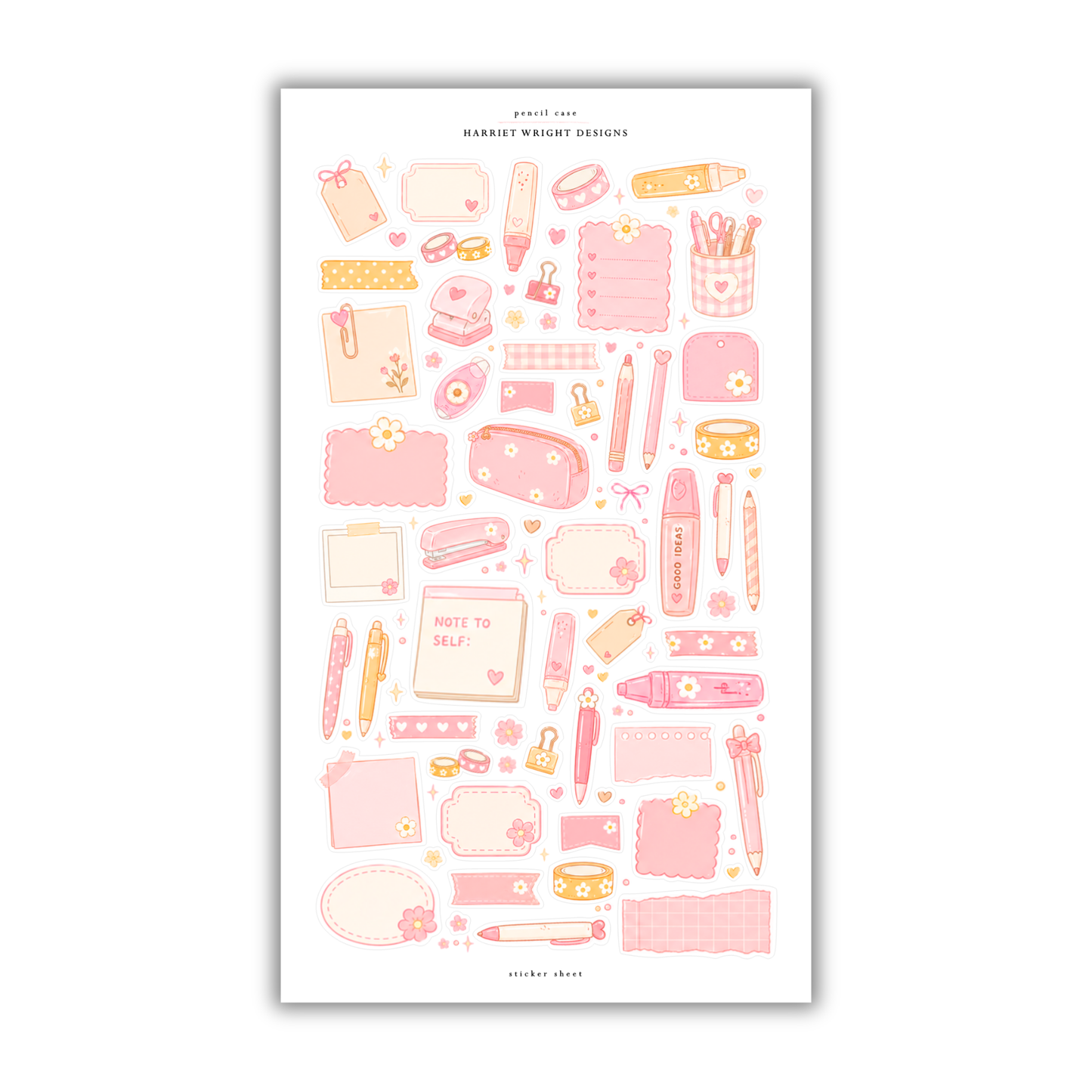 Pencil Case | Sticker Sheet