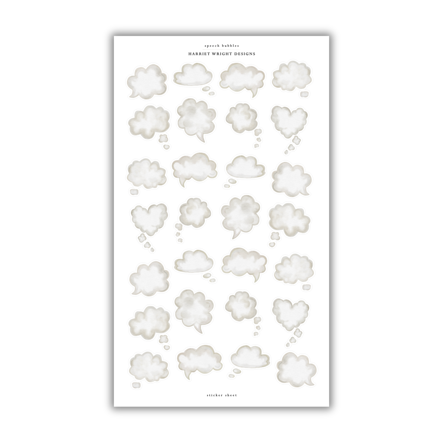 Speech Bubbles | Sticker Sheet