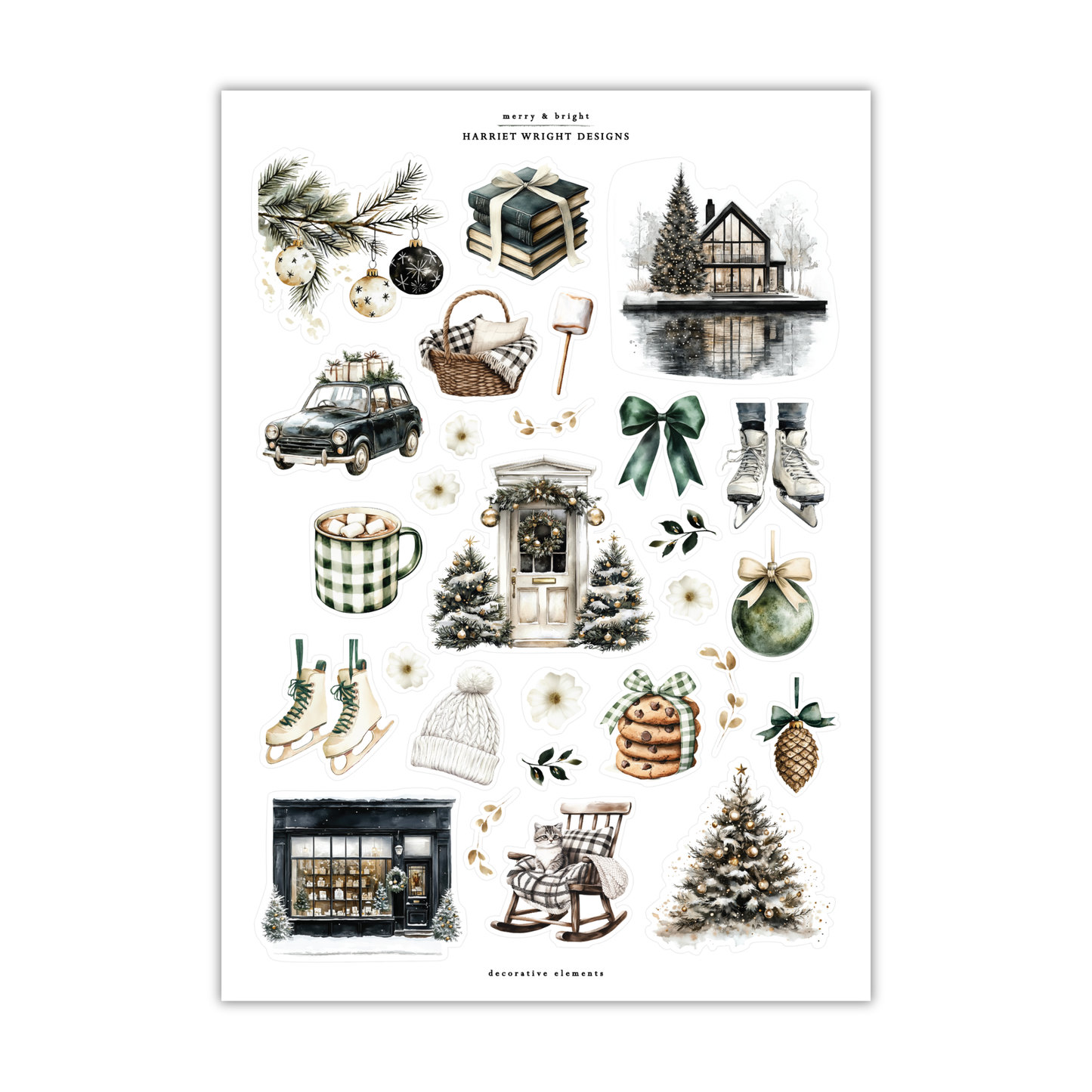 Merry & Bright | Decorative Elements