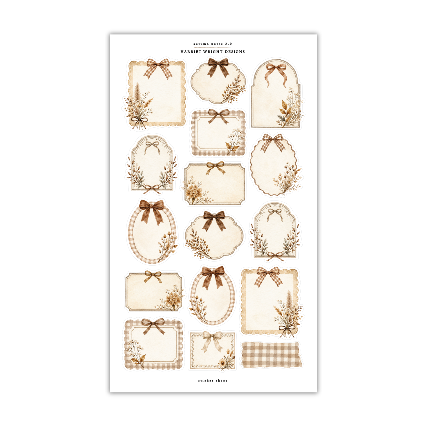 Autumn Notes 2.0 | Sticker Sheet