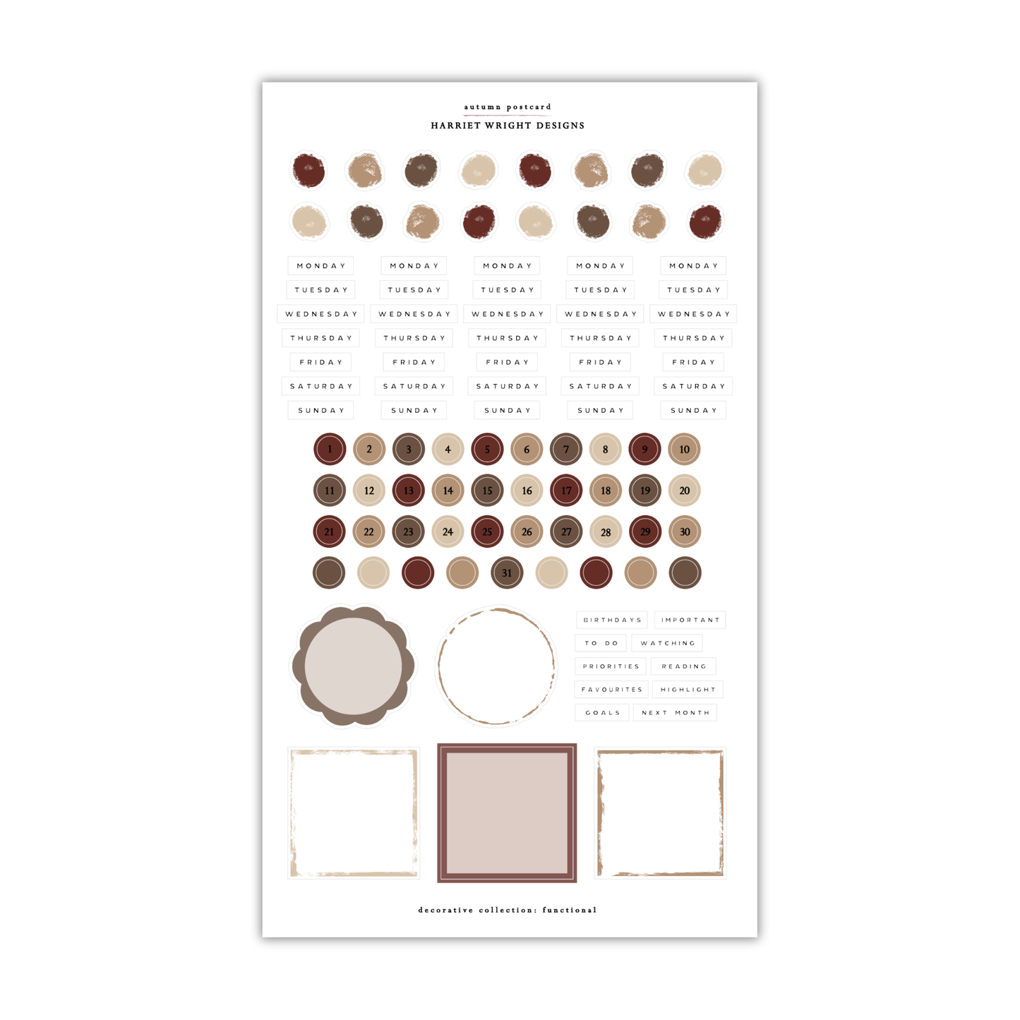 Autumn Postcard | Decorative Collection