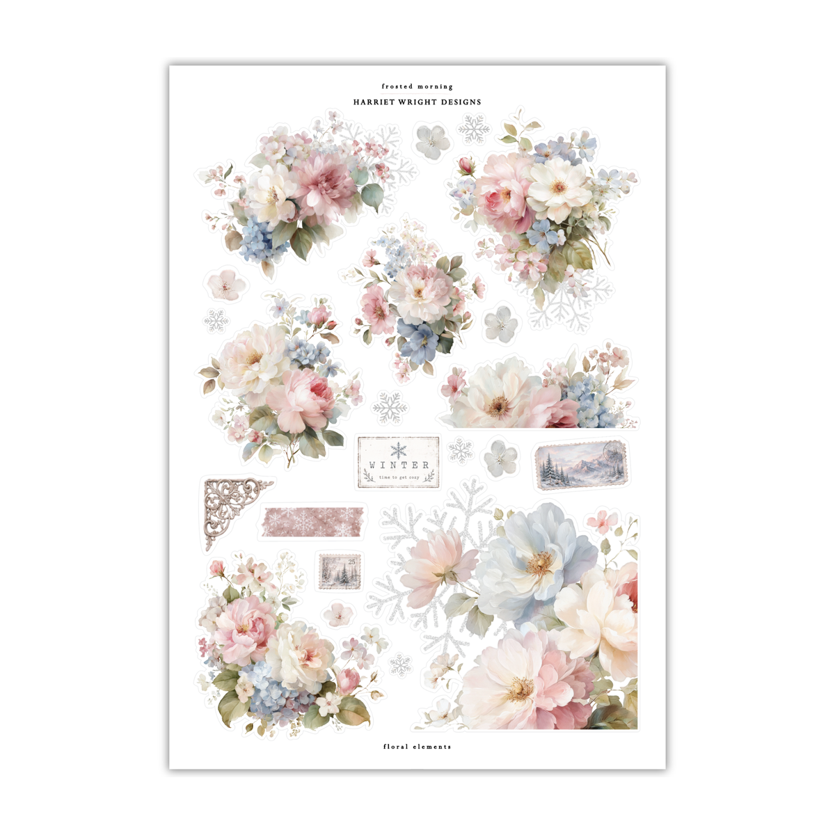 Frosted Mornings | Floral Elements