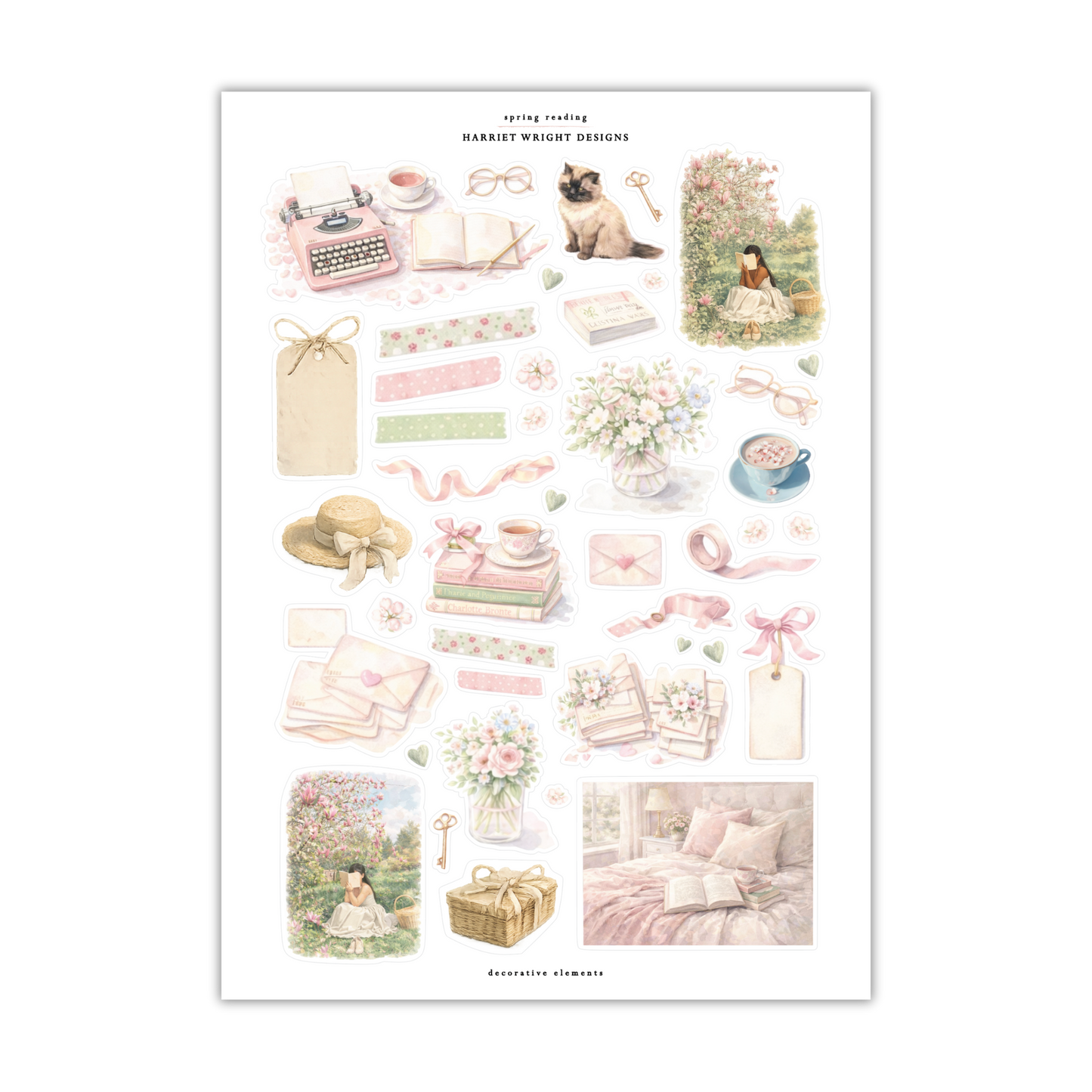 Spring Reading | Decorative Elements