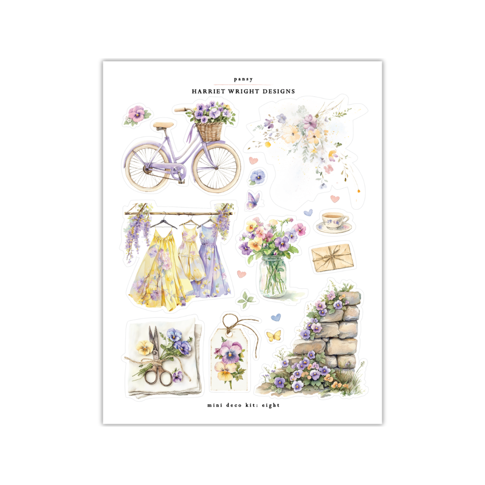Pansy | Mini Decorative Kit