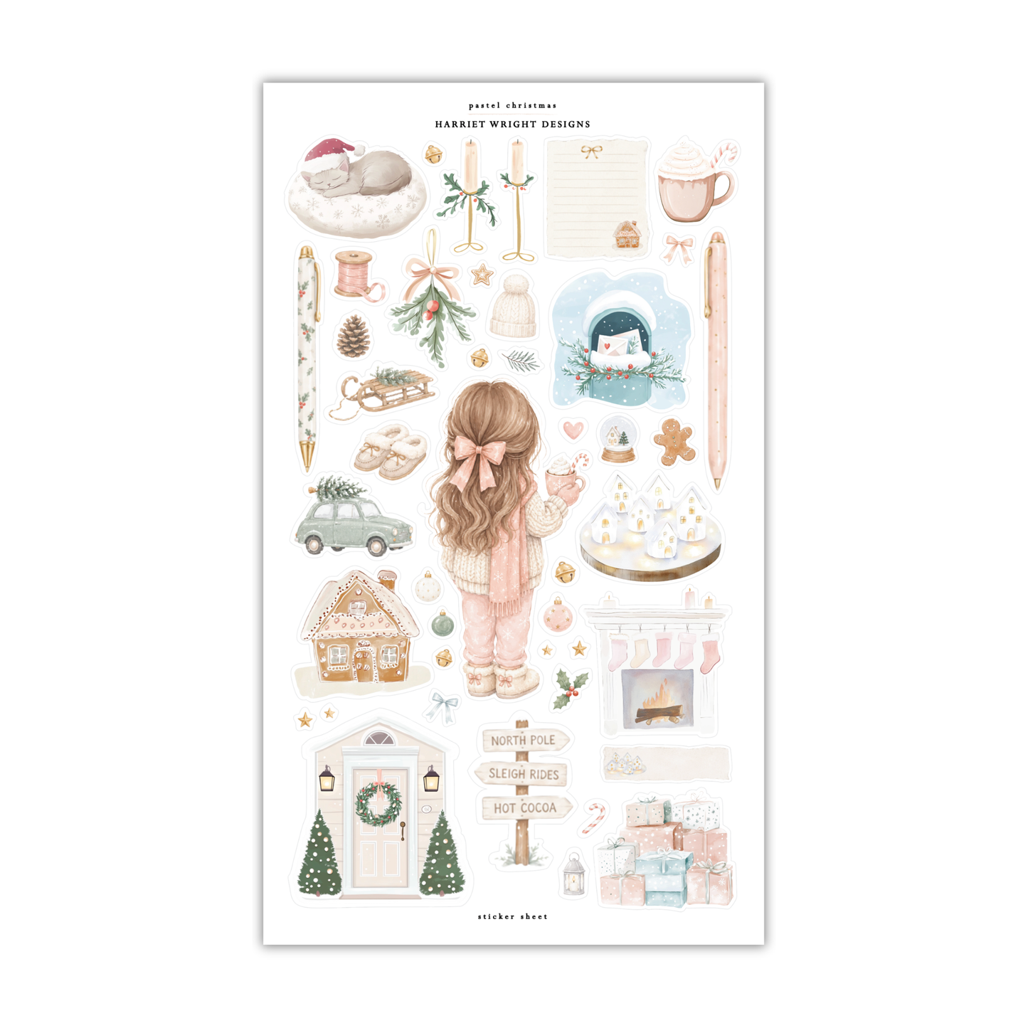 Pastel Christmas | Sticker Sheet