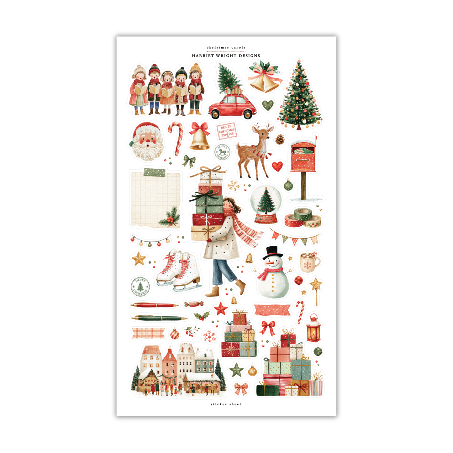 Christmas Carols | Sticker Sheet