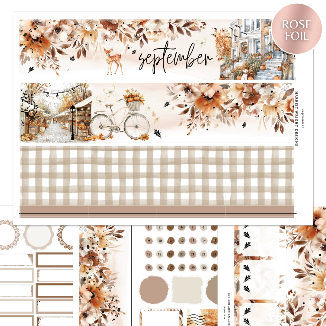 September | A5 Wide | Monthly Kit