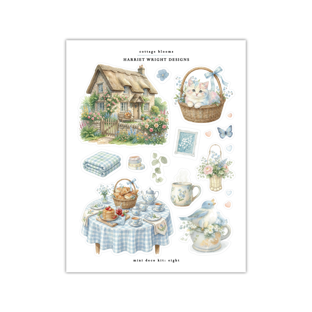 Cottage Blooms | Mini Decorative Kit