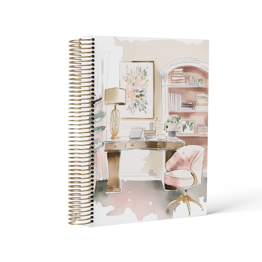 Pink Study || A5 Wide Horizontal Planner