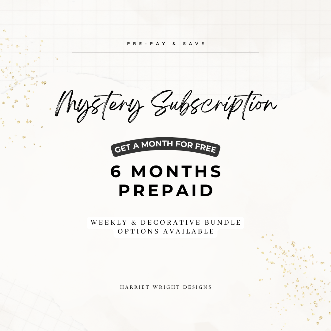 6 month PREPAID | Custom Artwork Bundle (Mystery Subscription)