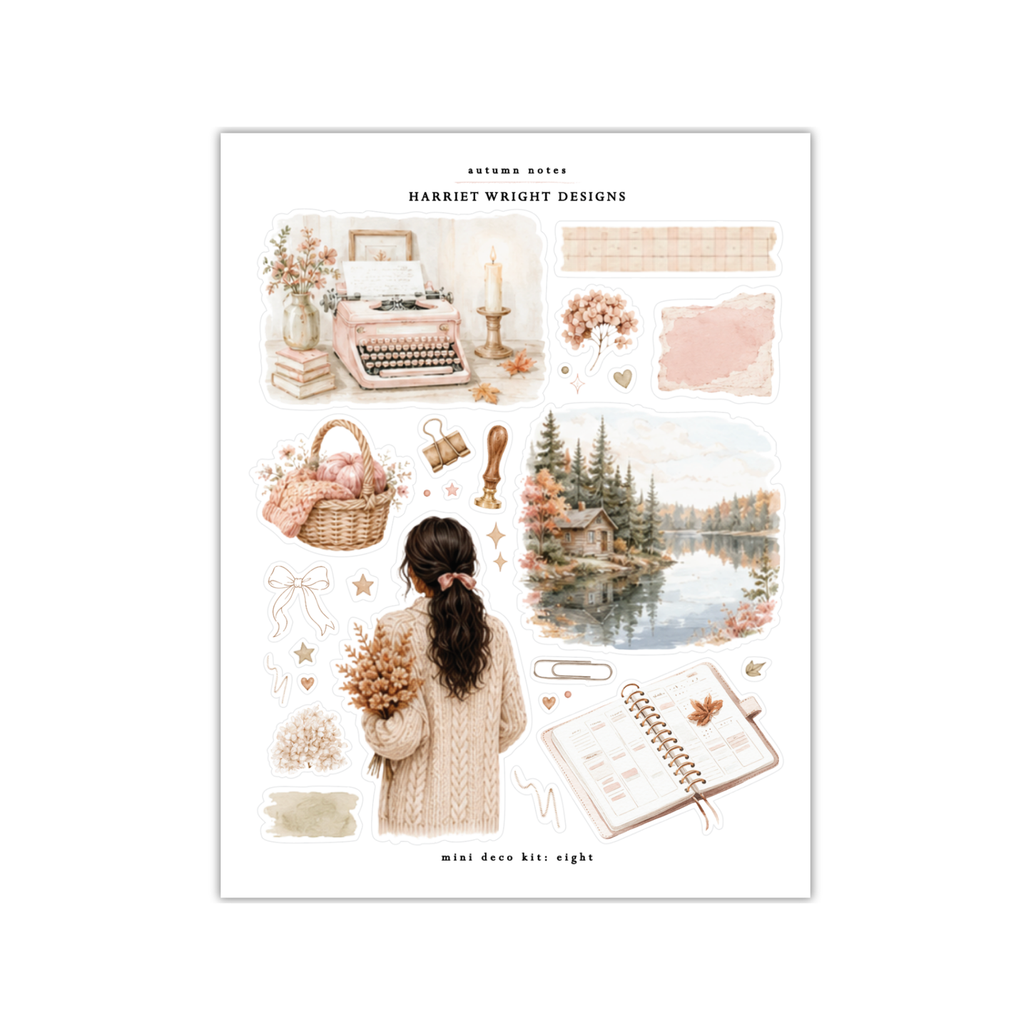 Autumn Notes | Mini Decorative Kit