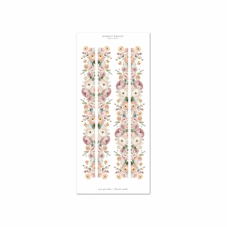 You Got This | Floral Cut Washi