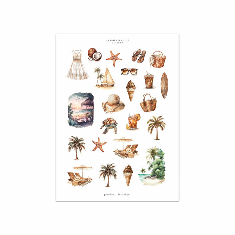 Paradise | Deco Sheet