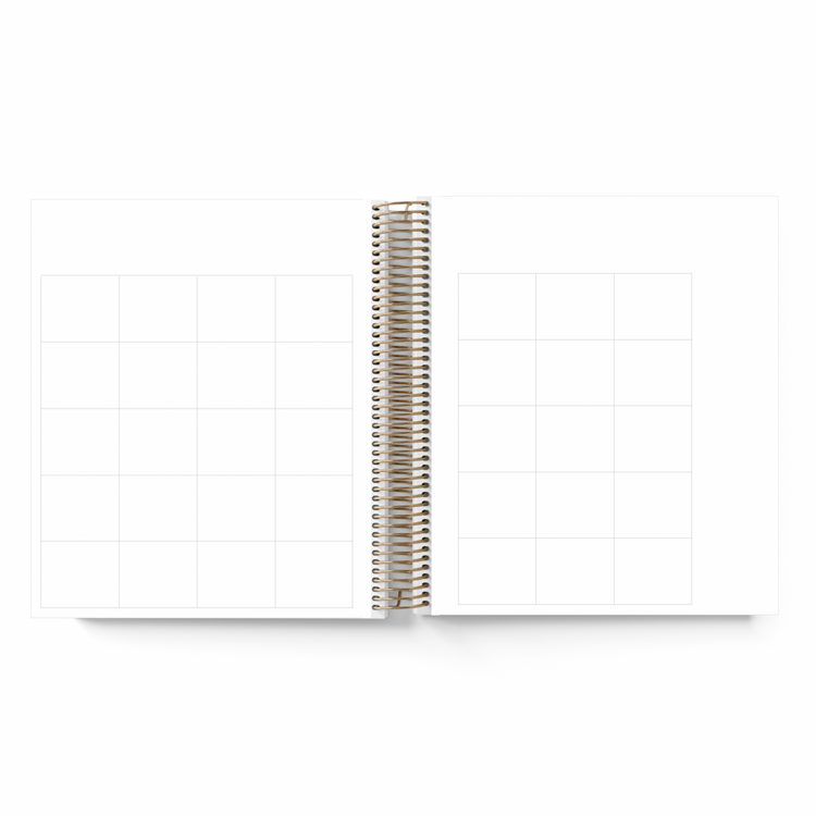 Neutral Floral || A5 Wide Vertical Planner