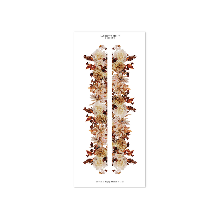 Autumn Days | Floral Cut Washi