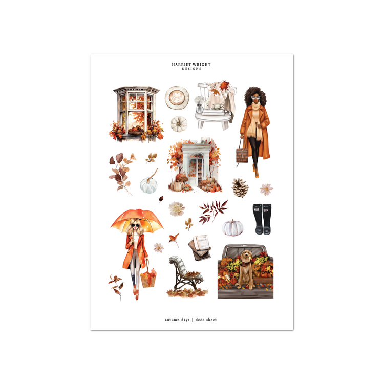 Autumn Days | Deco Sheet