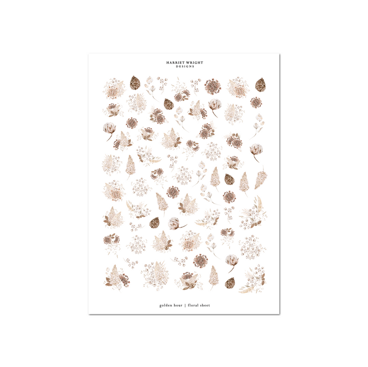 Golden Hour | Floral Sheet