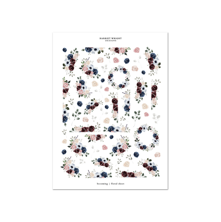 Becoming | Floral Sheet