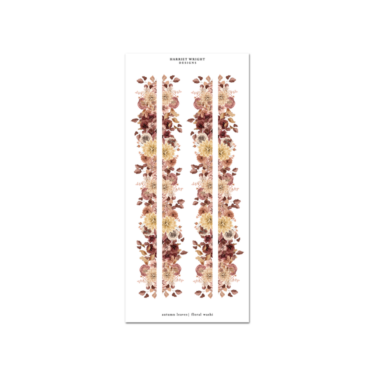 Autumn Leaves | Floral Cut Washi