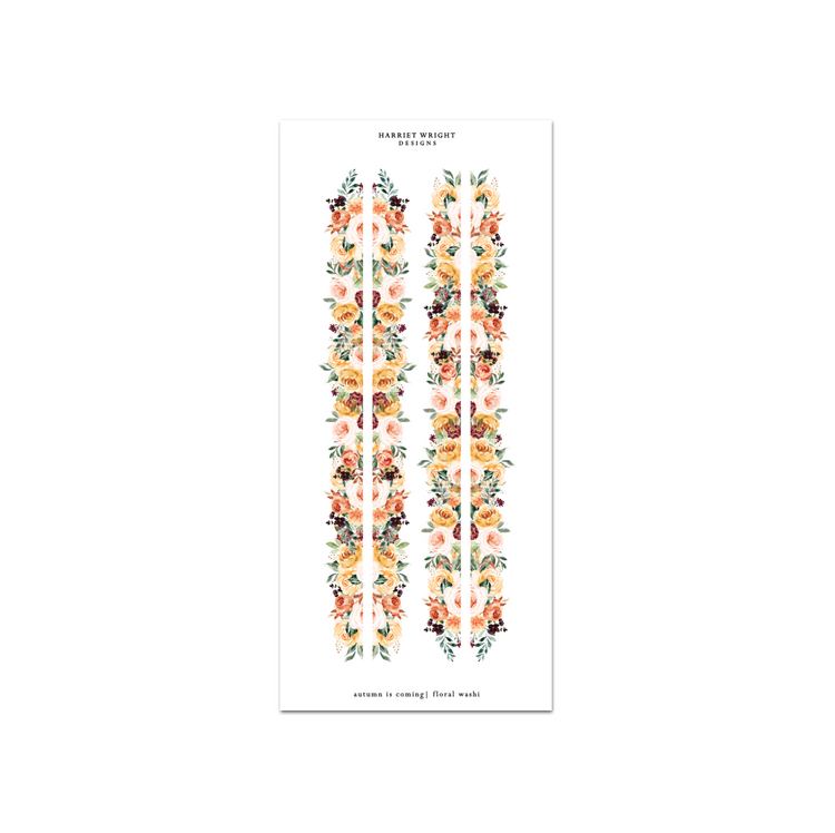 Autumn is Calling | Floral Cut Washi
