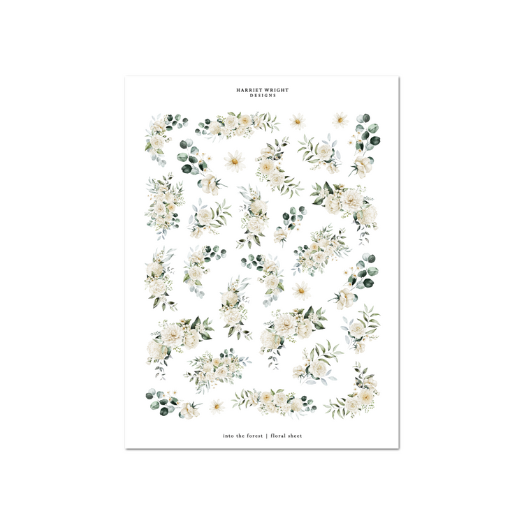 Into the Forest | Floral Sheet
