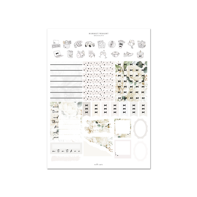 Self Care | Weekly Kit (Exclusive Hand Drawn Artwork)