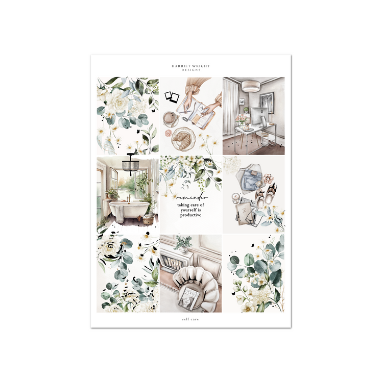Self Care | Weekly Kit (Exclusive Hand Drawn Artwork)