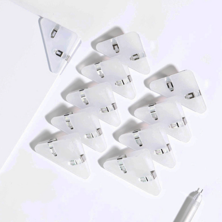 Clear Triangle Corner Clip
