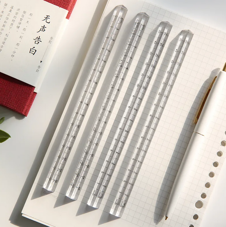Mohamm Transparent Triangle Ruler