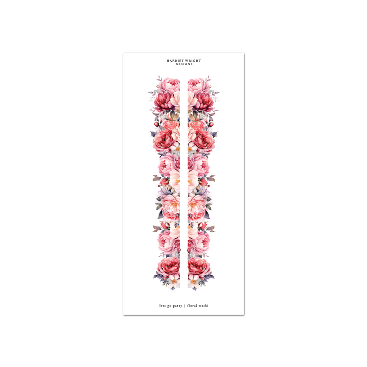 Lets Go Party | Floral Cut Washi