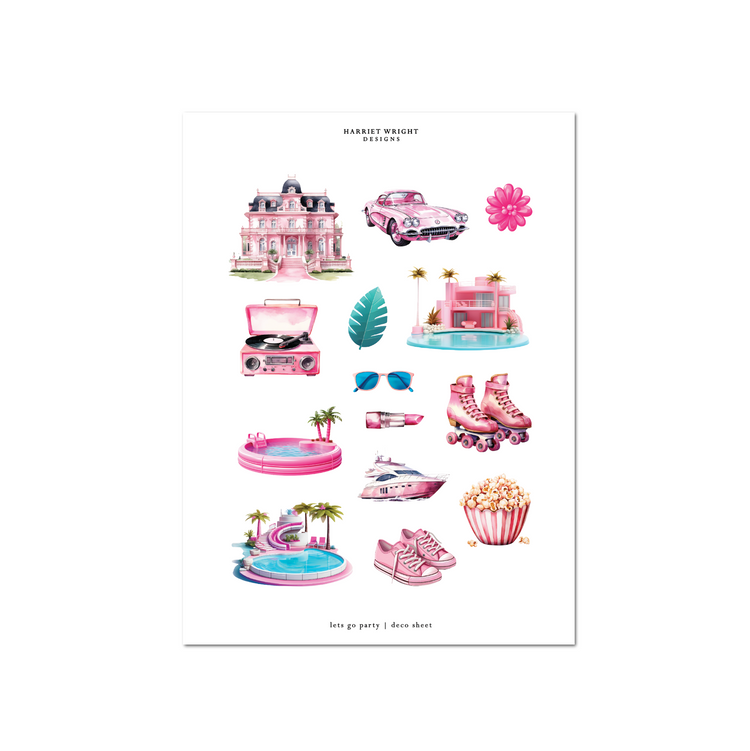 Lets Go Party | Deco Sheet