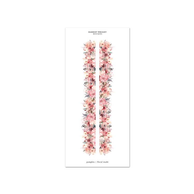 Pumpkin | Floral Cut Washi
