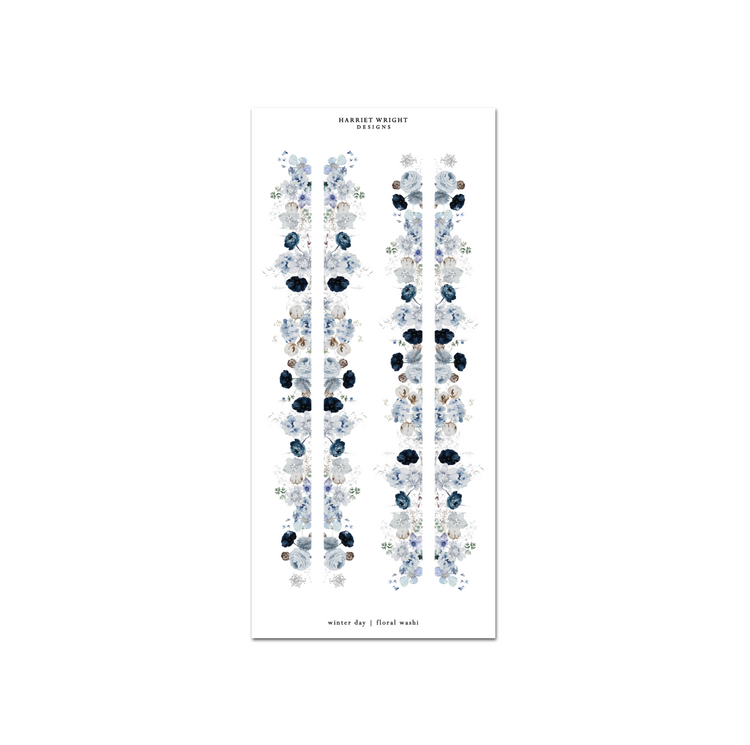 Winter Day | Floral Cut Washi