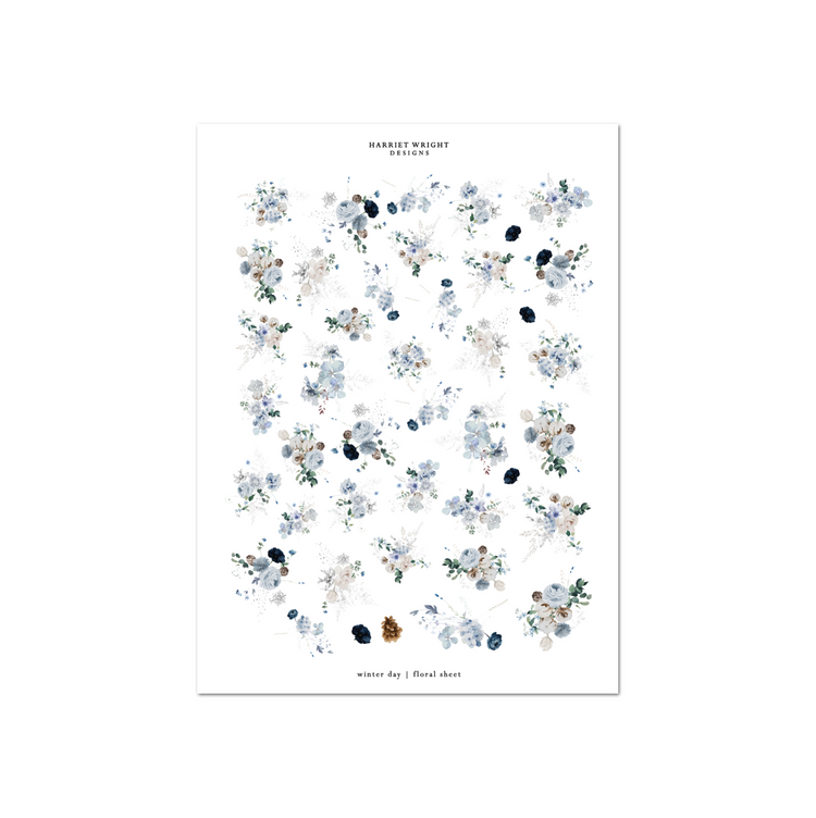 Winter Day | Floral Sheet