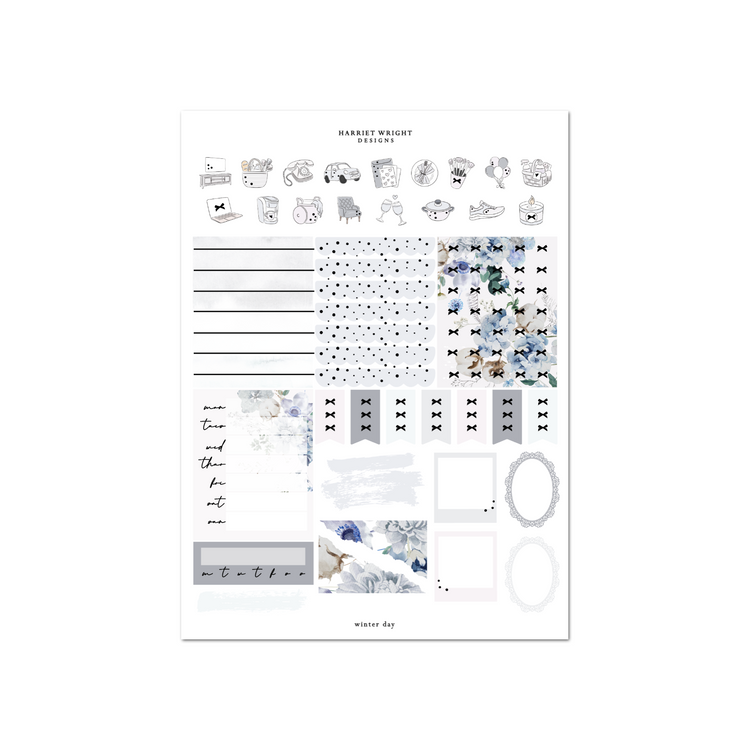 Winter Day | Weekly Kit (Exclusive Hand Drawn Artwork)