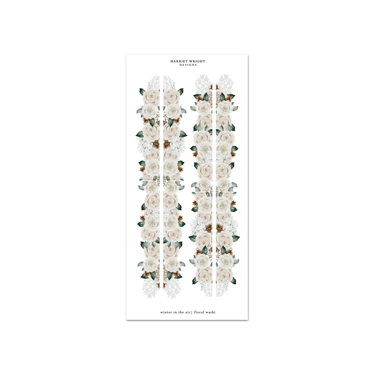 Winter in the Air | Floral Cut Washi