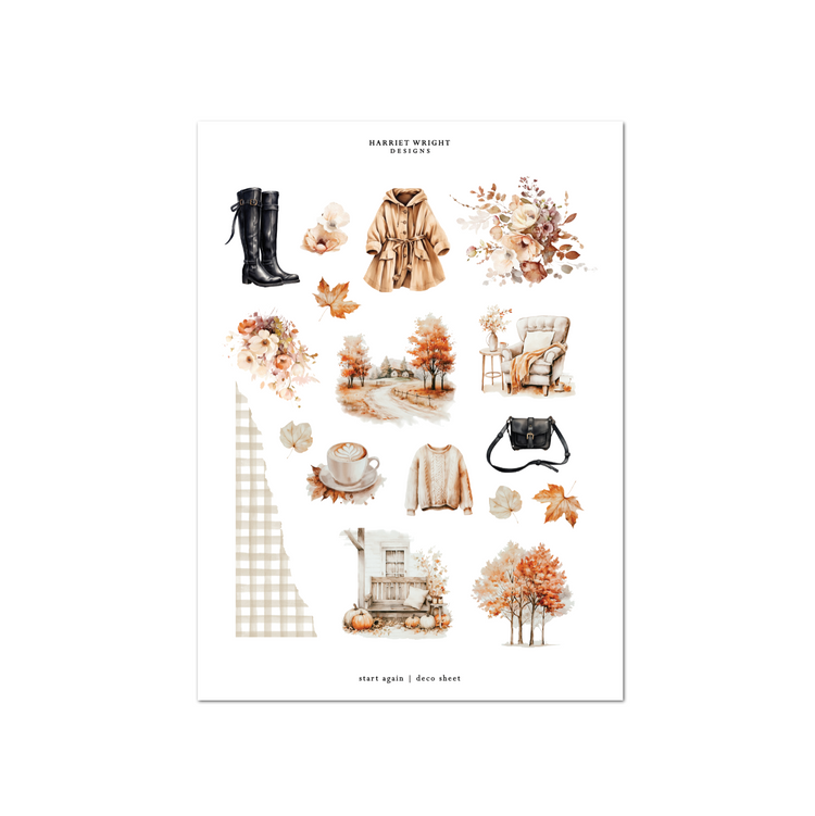 Start Again | Deco Sheet