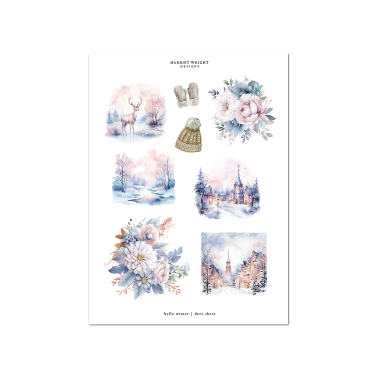 Hello Winter | Deco Sheet