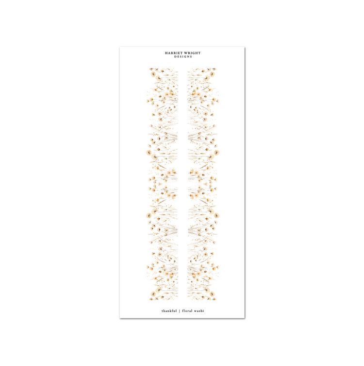 Thankful | Floral Cut Washi