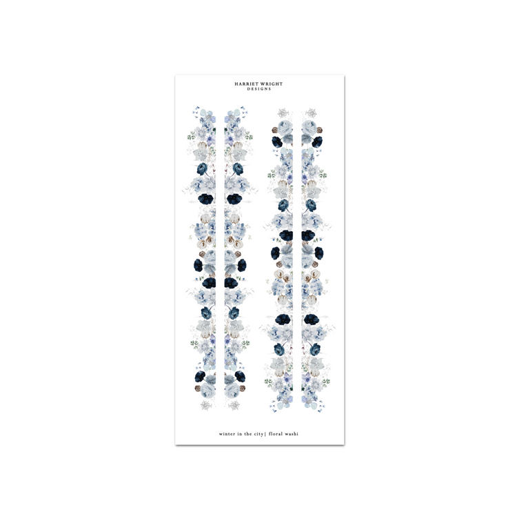 Winter in the City | Floral Cut Washi