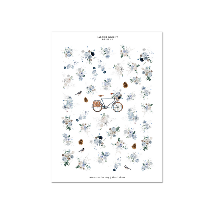 Winter in the City | Floral Sheet