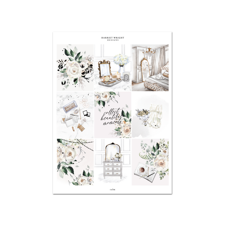 Calm | Weekly Kit (Exclusive Hand Drawn Artwork)