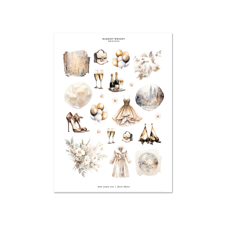 New Years Eve | Deco Sheet