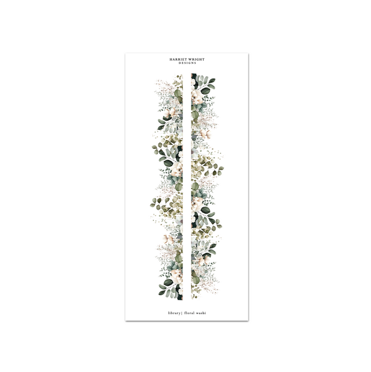 Library | Floral Cut Washi