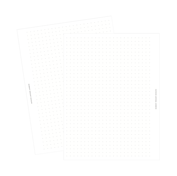 A5 Wide OR B6 Printed Inserts || (Lined/Dot/Grid)