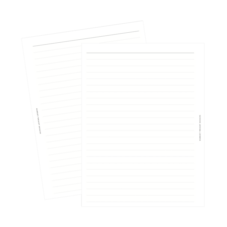 A5 Wide OR B6 Printed Inserts || (Lined/Dot/Grid)