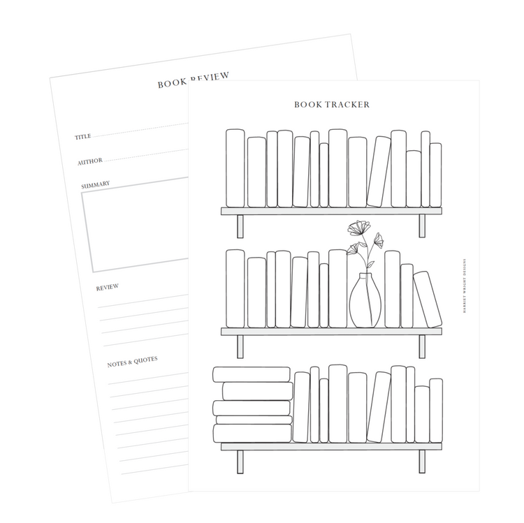 Reading Journal || A5/B6 Printed Insert