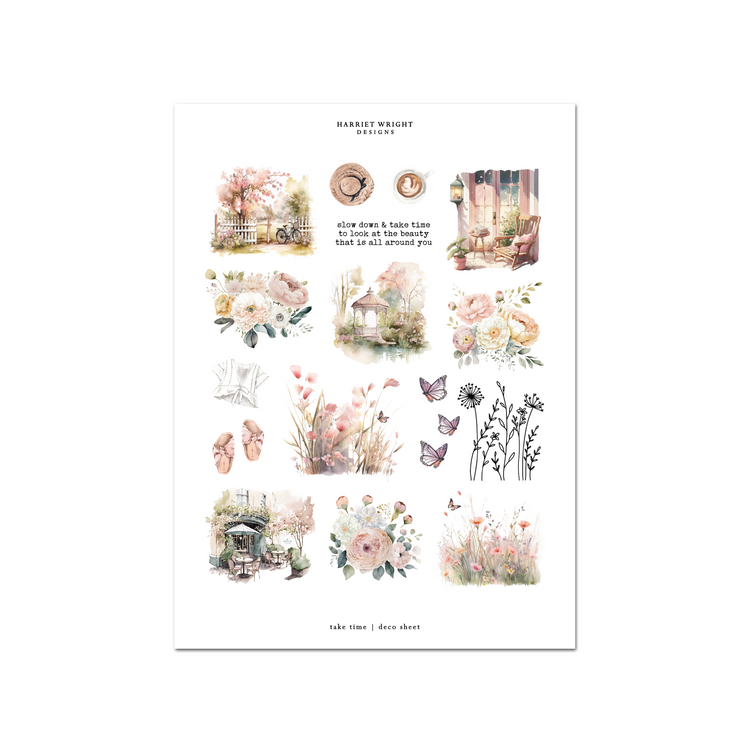 Take Time | Deco Sheet