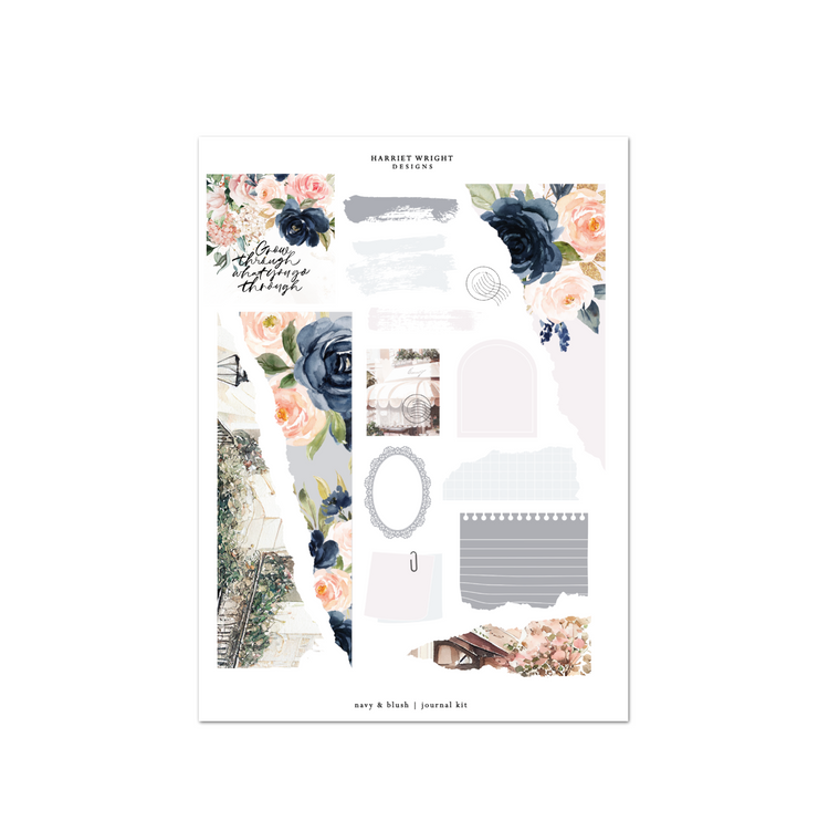Navy & Blush | Journal Kit